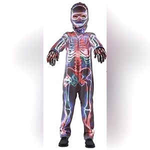 Electric skeleton costume unisex NEW